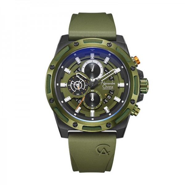 Alexandre Christie AC 6506 Green Army Rubber MCRGAGN